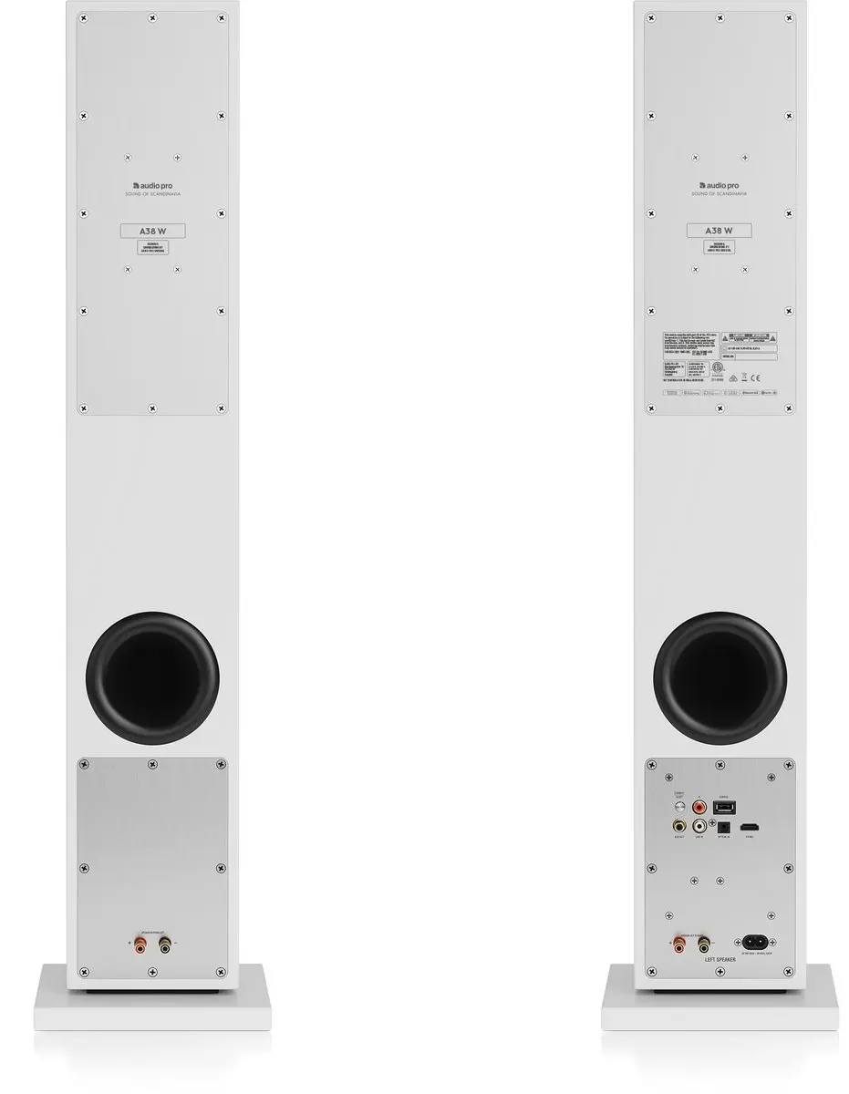 Audio Pro A38 W Actieve Luidsprekers - 2x75W - Wit