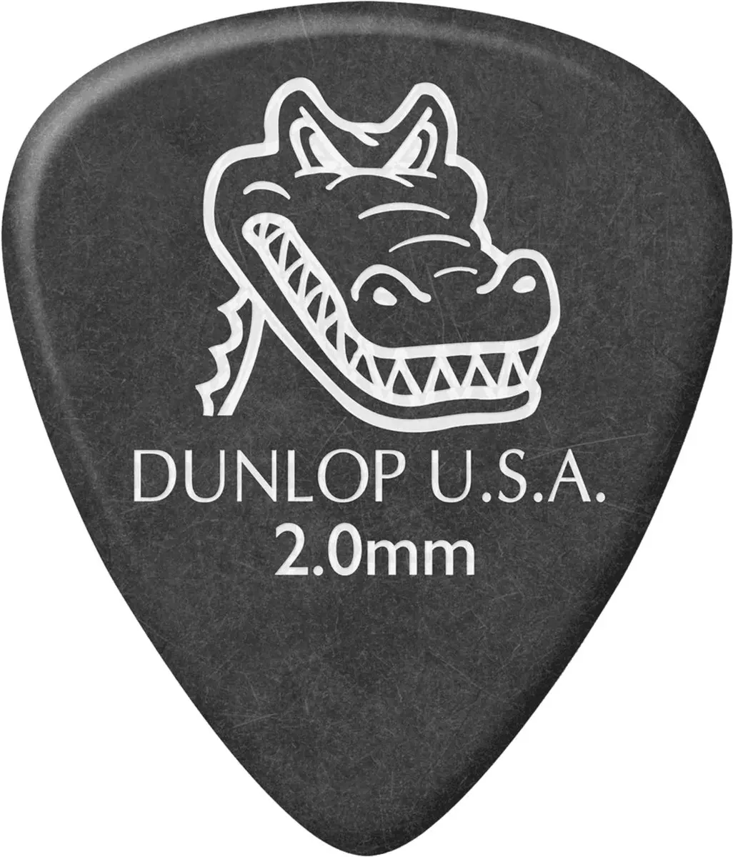 Dunlop Gator Grip Plectrum 2.00mm - 12 Stuks Groen