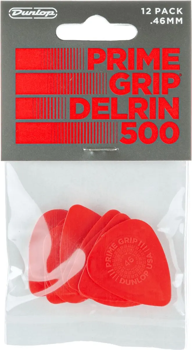 Dunlop Delrin 500 Prime Grip Plectrum 0,46mm