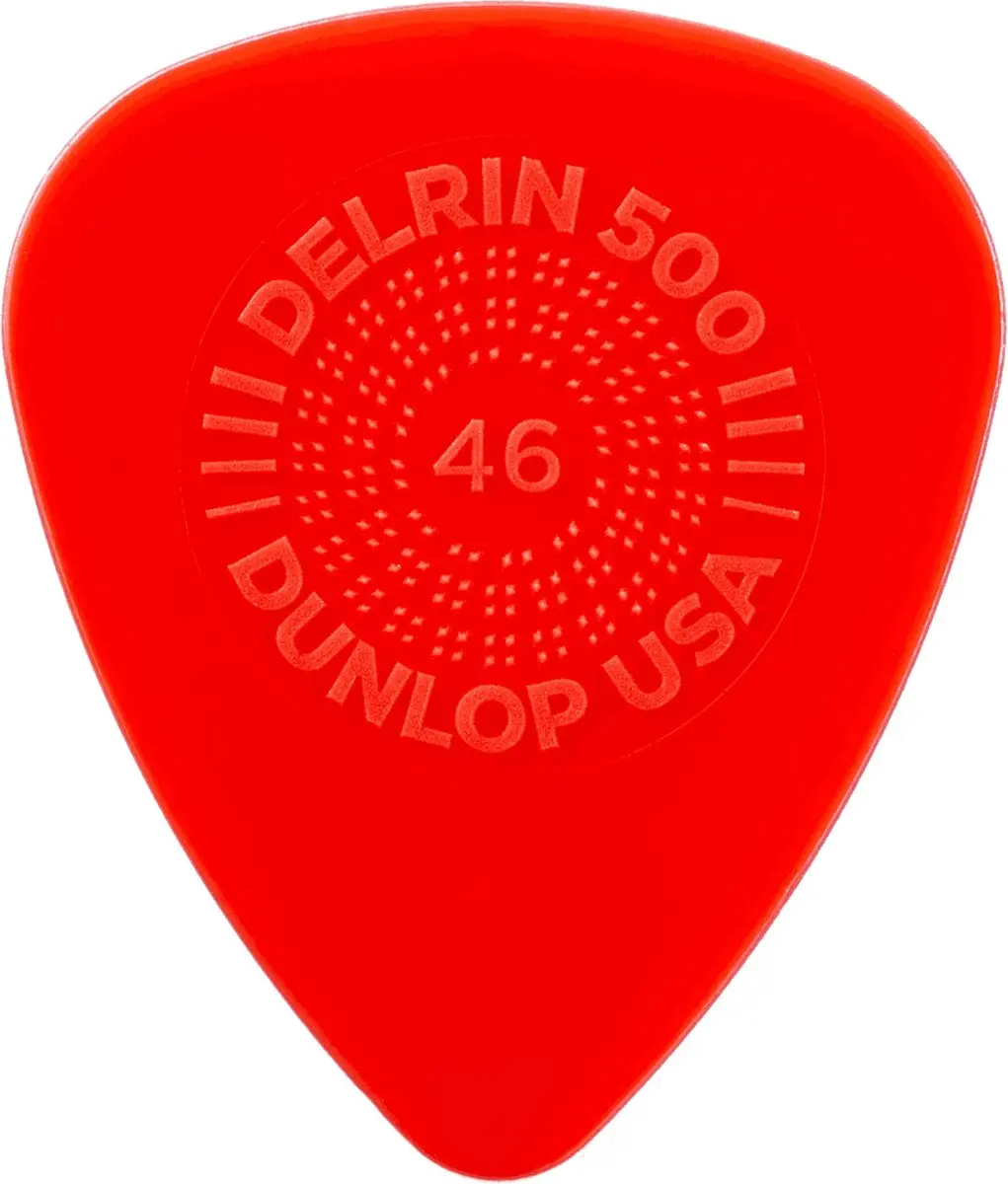 Dunlop Delrin 500 Prime Grip Plectrum 0,46mm - Rood