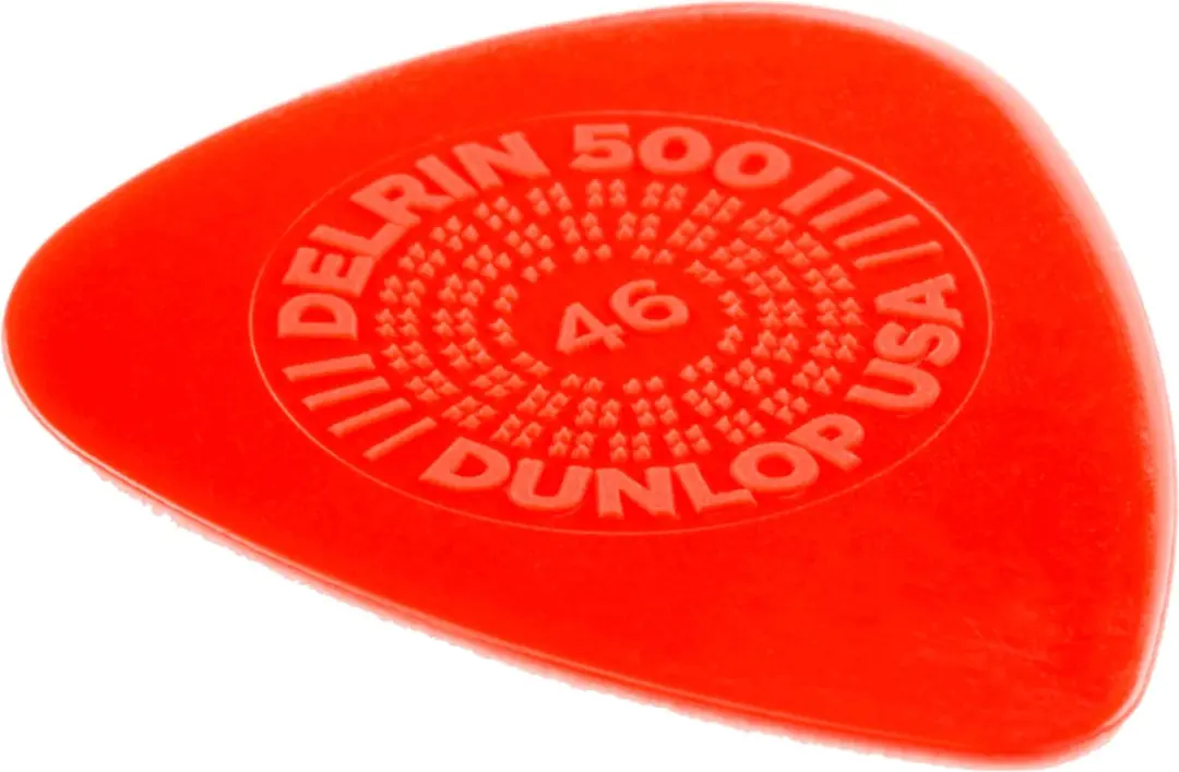 Dunlop Delrin 500 Prime Grip Plectrum 0,46mm - Rood