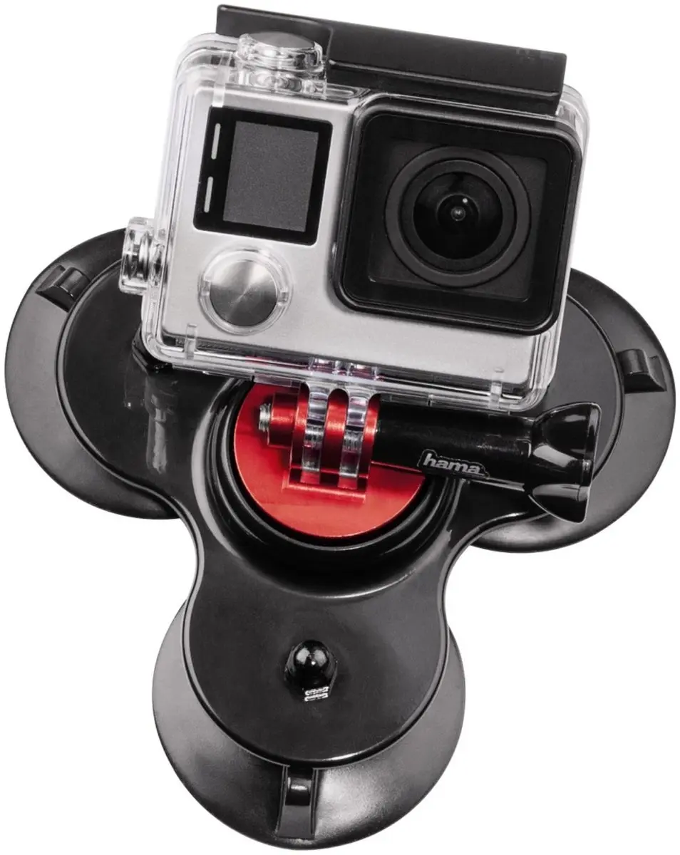 Hama Suction Cup 3X voor GoPro - 8kg - Kleurenmix