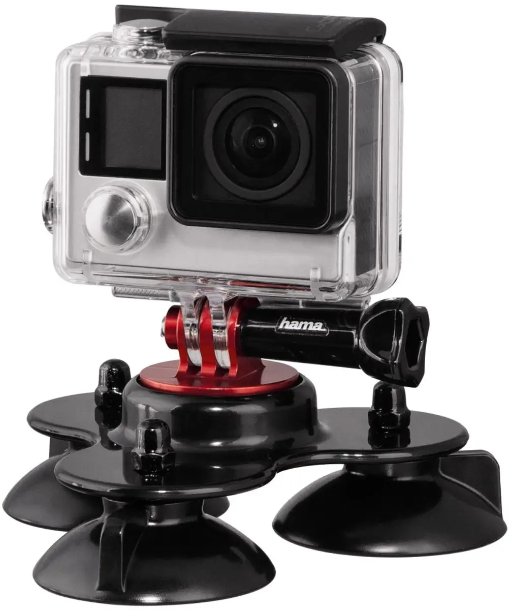 Hama Suction Cup 3X voor GoPro - 8kg - Kleurenmix