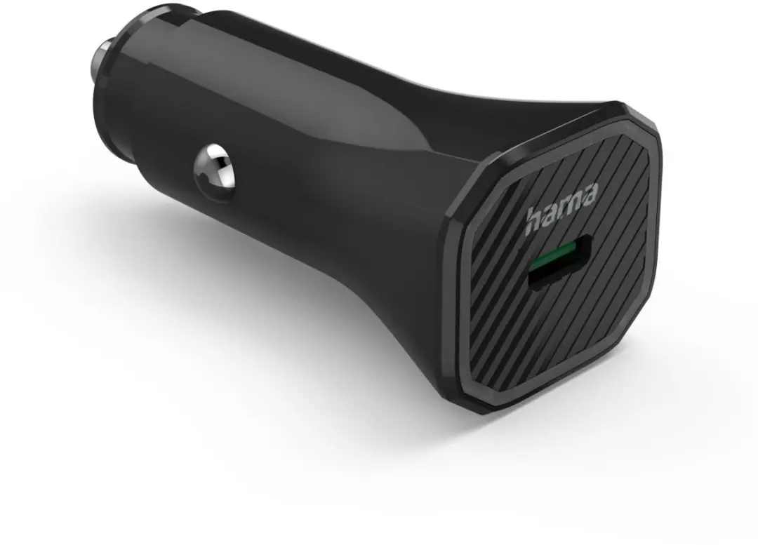 Hama 25W Auto Oplader USB-C PD/QC - Zwart