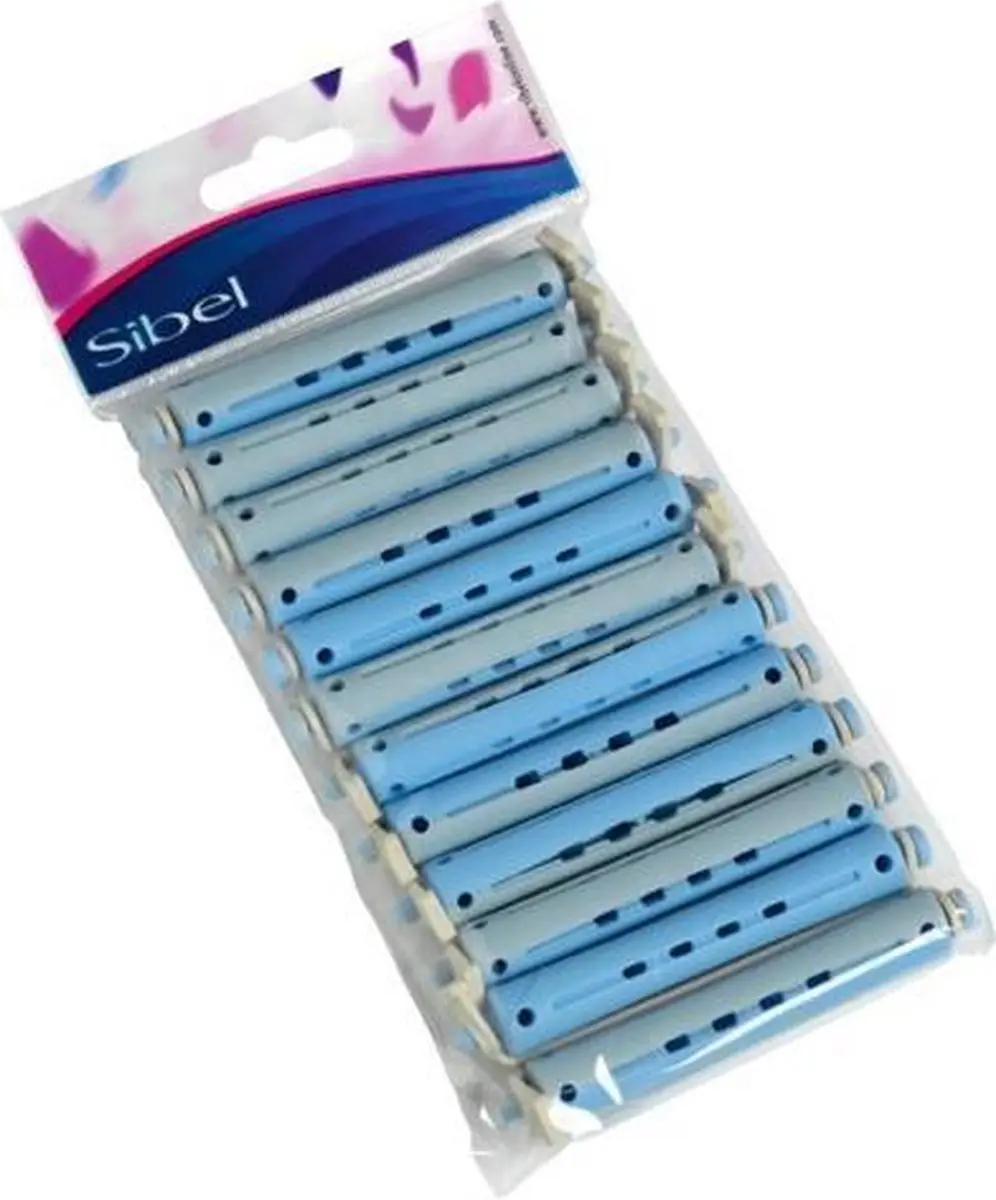 Sibel Permanentkruller Lang 12st - Blauw Grijs 12mm