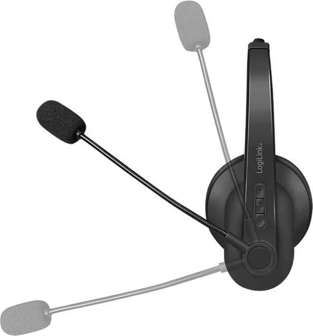 Logilink BT0060 On-Ear Bluetooth Headset - Zwart