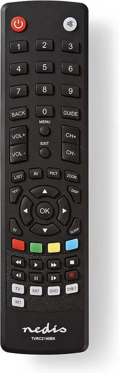 Nedis Universele Afstandsbediening TVRC2340BK - 4 Apparaten - Zwart - afbeelding 6 van 6