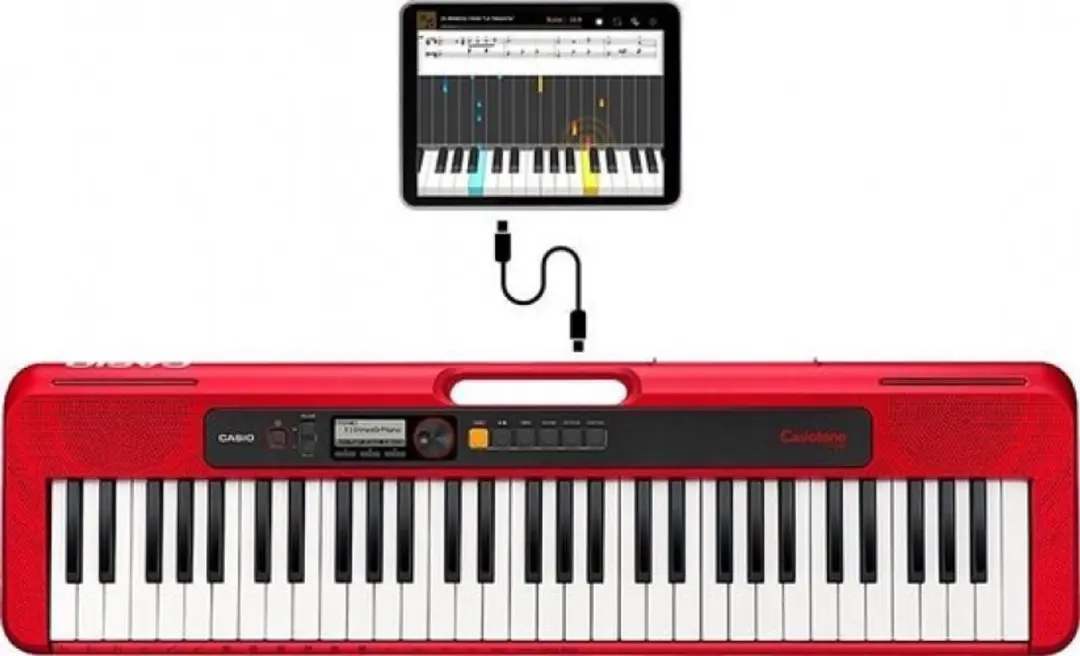 Casio CT-S200 Keyboard - 61 Toetsen - Rood - afbeelding 6 van 6