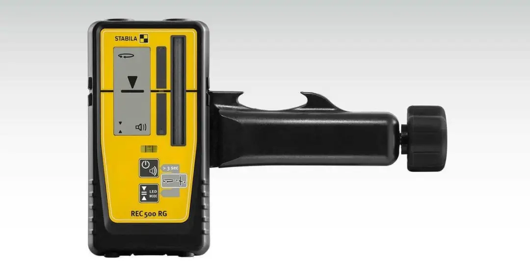 Stabila REC 500 RG Laserontvanger - Lijnlaser/Rotatielaser - Zwart/Geel - afbeelding 4 van 4