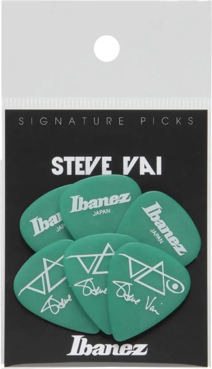 Ibanez Steve Vai B1000SV-GR Plektrumset - 6 Stuks - Groen