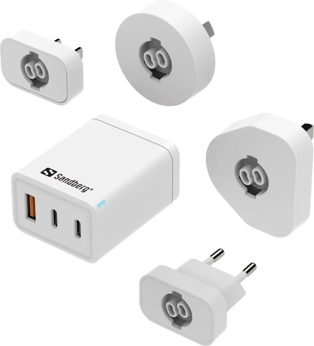 Sandberg 441-59 Universele Oplader 65W - 3x USB - Wit
