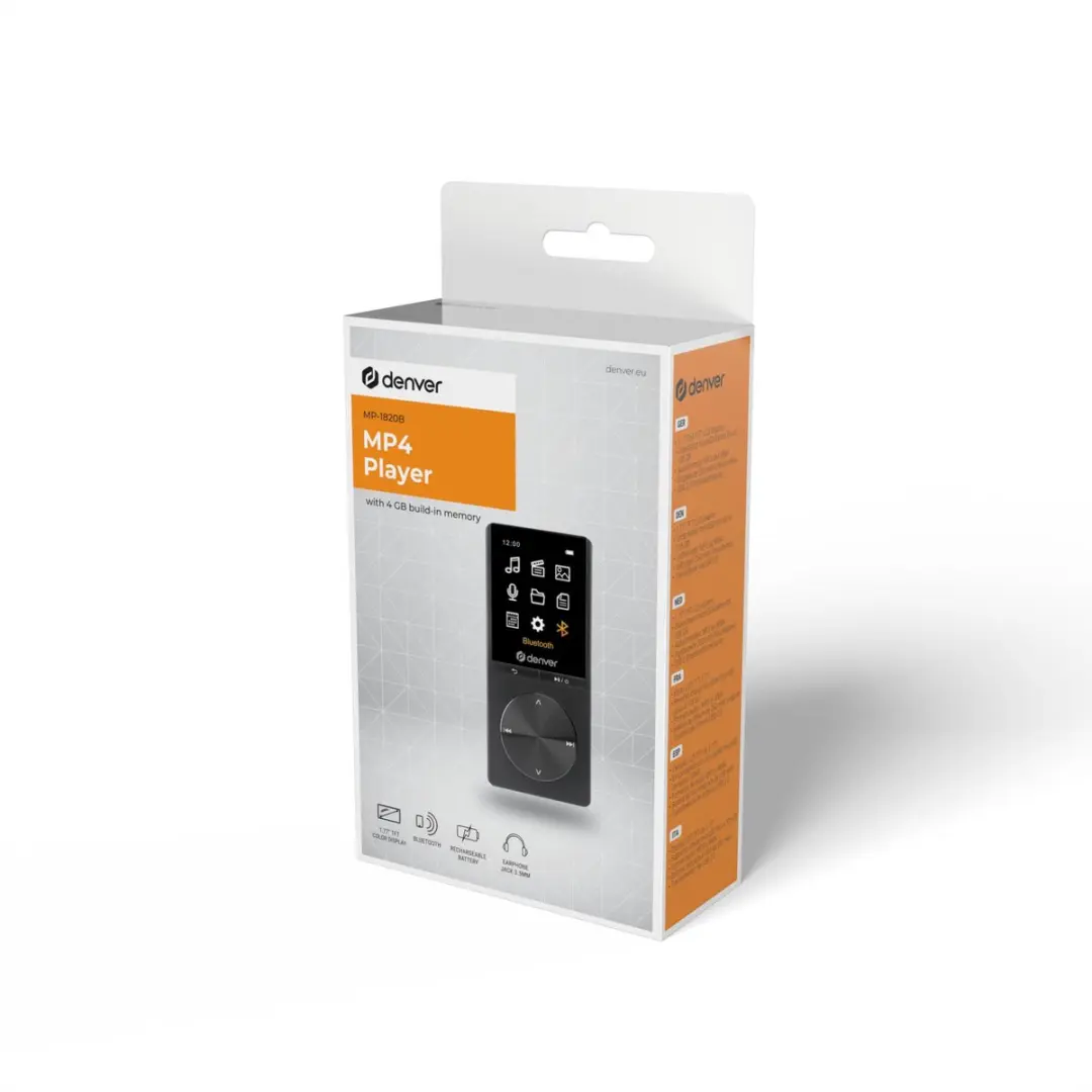 Denver MP1820 MP3/MP4 Speler - 4GB - Zwart