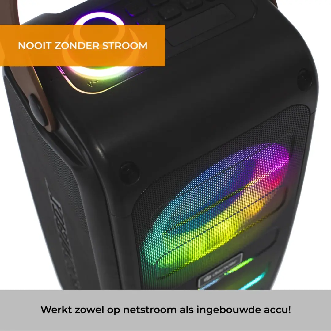 Denver BTV230 Draadloze Bluetooth Speaker - 100W - Zwart - afbeelding 6 van 6