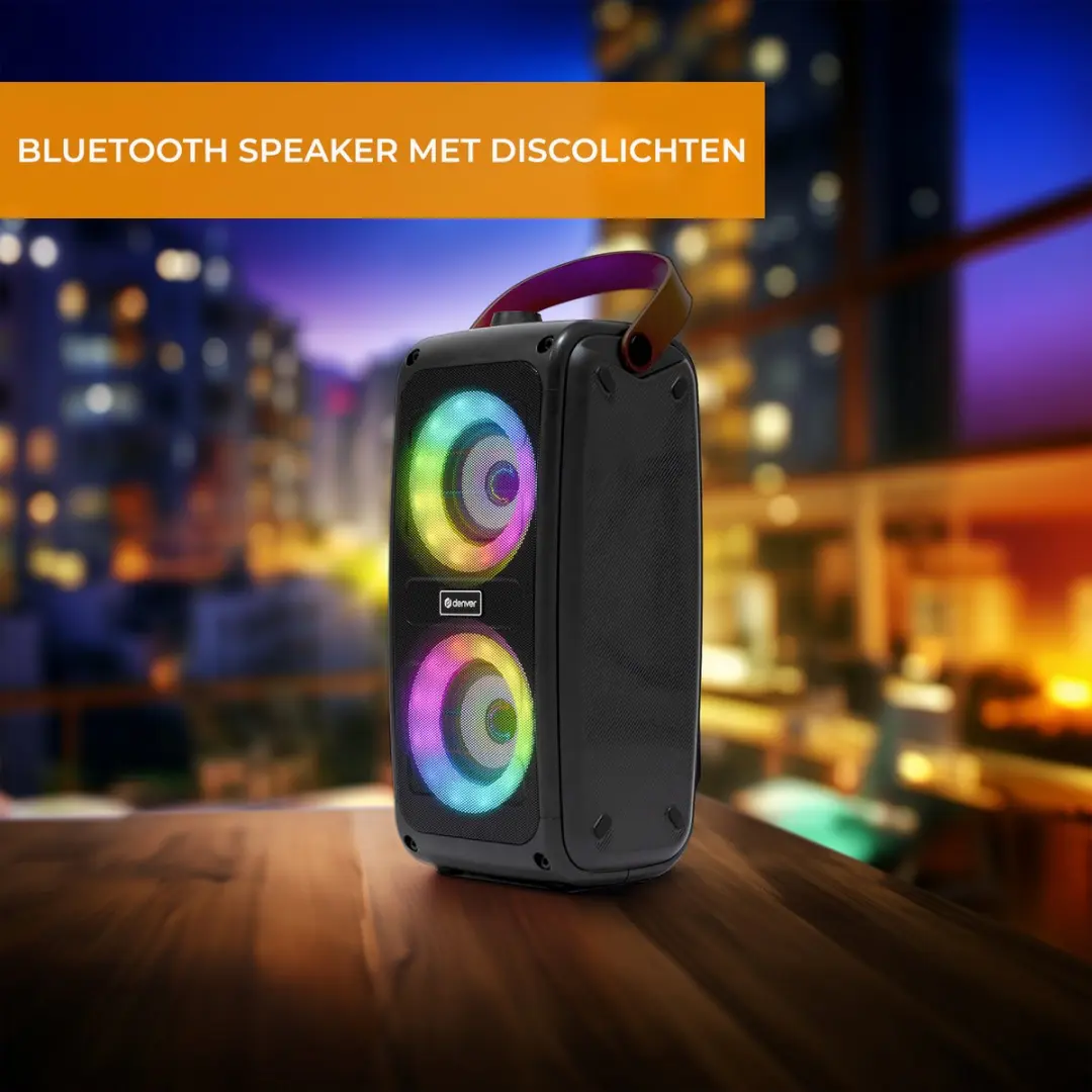 Denver BTV230 Draadloze Bluetooth Speaker - 100W - Zwart