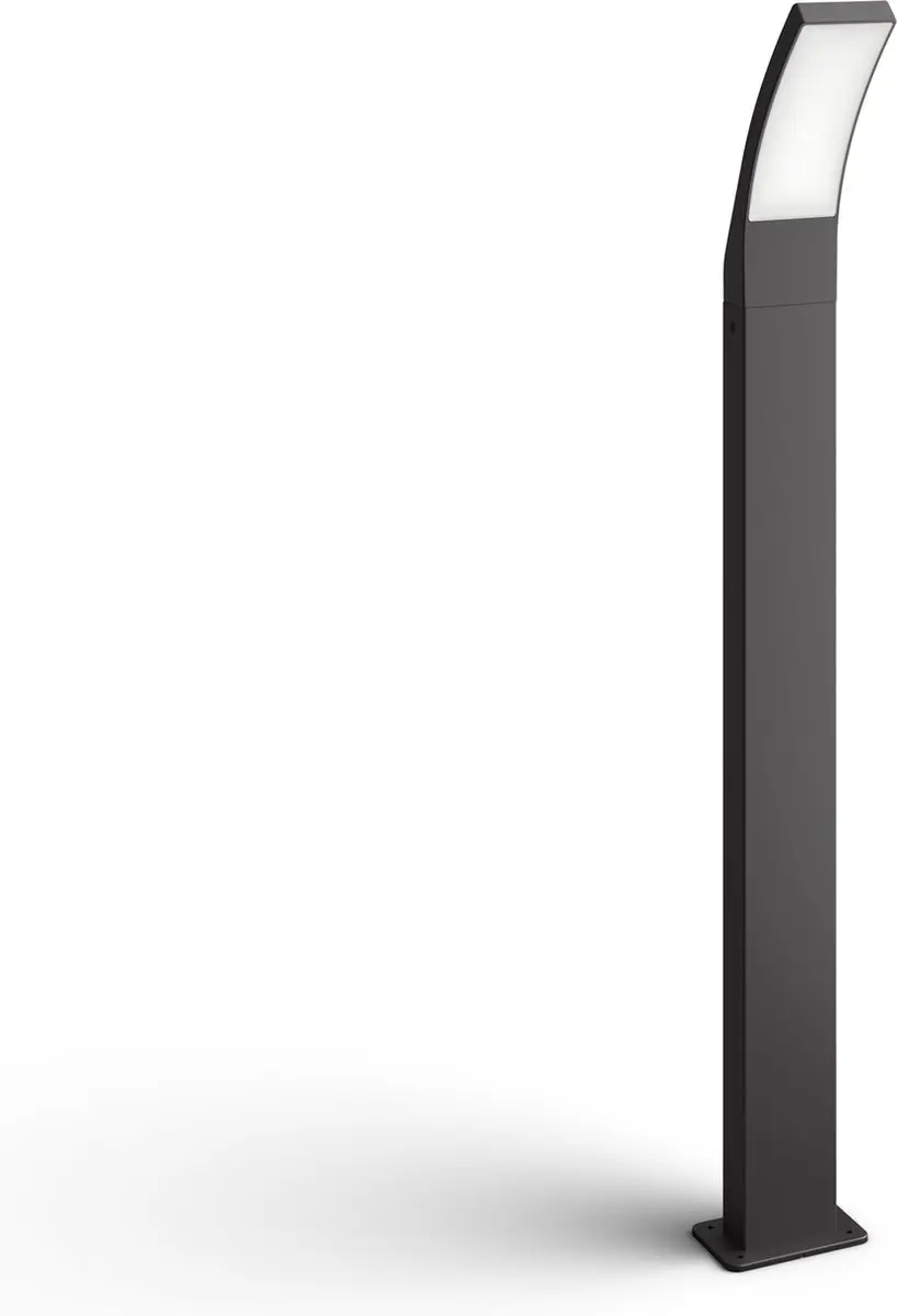 Philips Splay Post Antraciet LED 12W 2700K