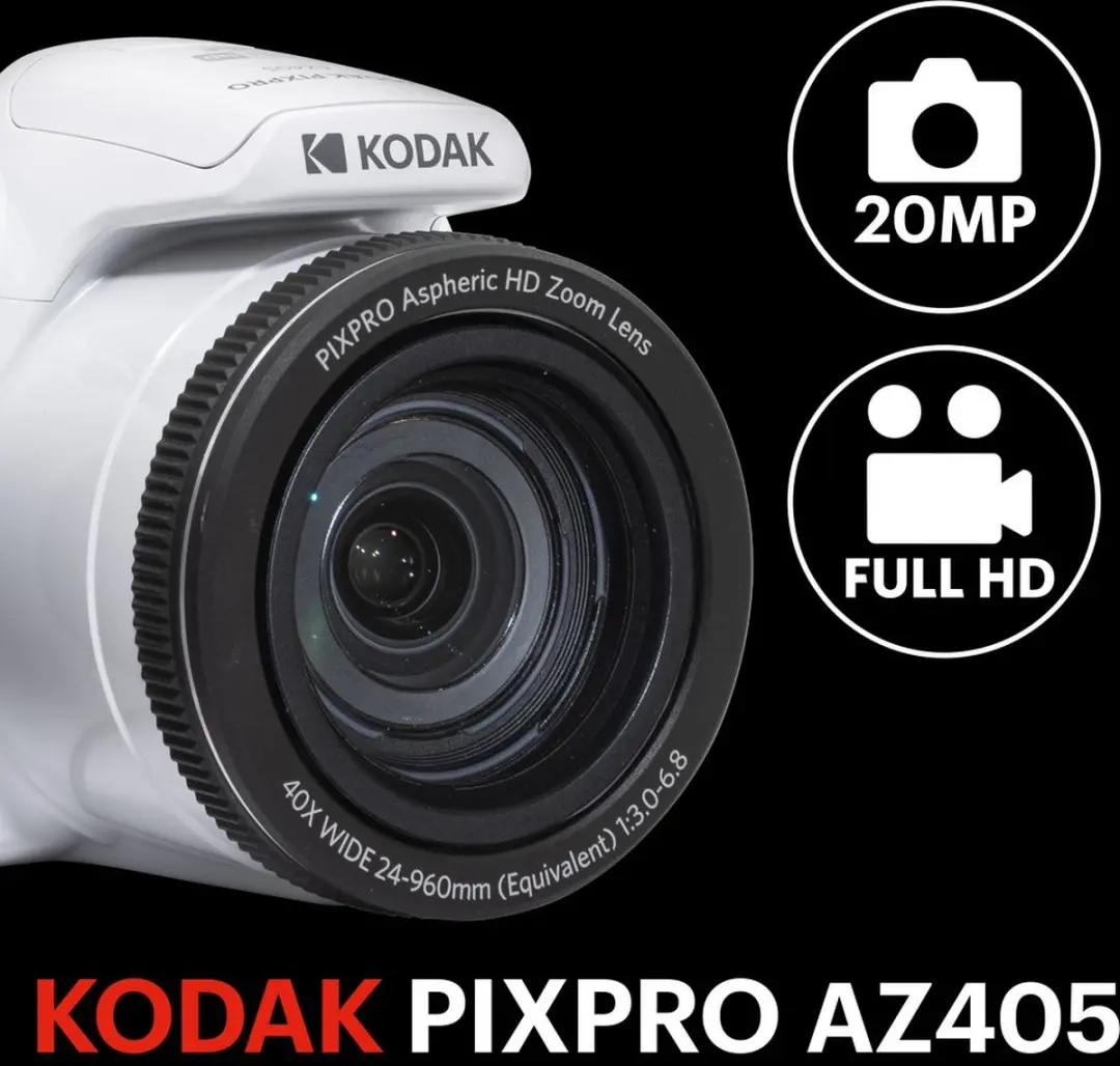 Kodak Pixpro AZ405 Compactcamera - Wit - 32GB geheugenkaart