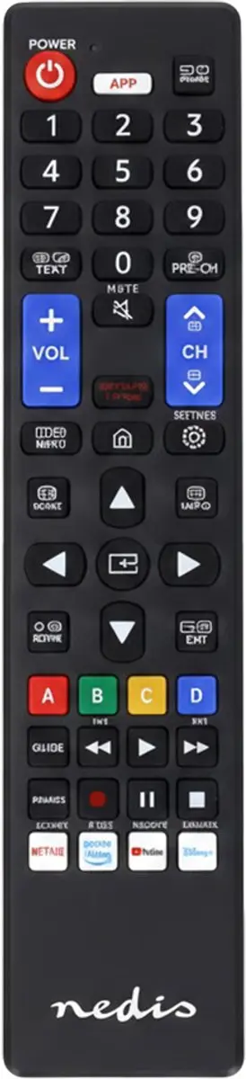 Nedis TVRC45SABK Vervangende Afstandsbediening - Samsung - Zwart - afbeelding 6 van 6