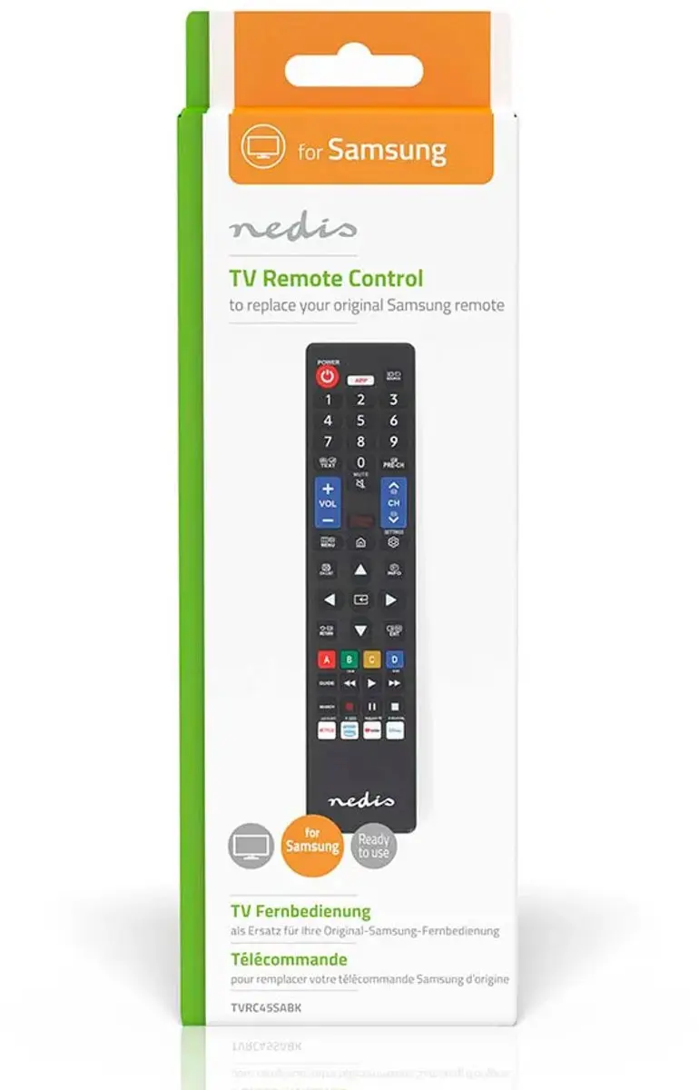Nedis TVRC45SABK Vervangende Afstandsbediening - Samsung - Zwart