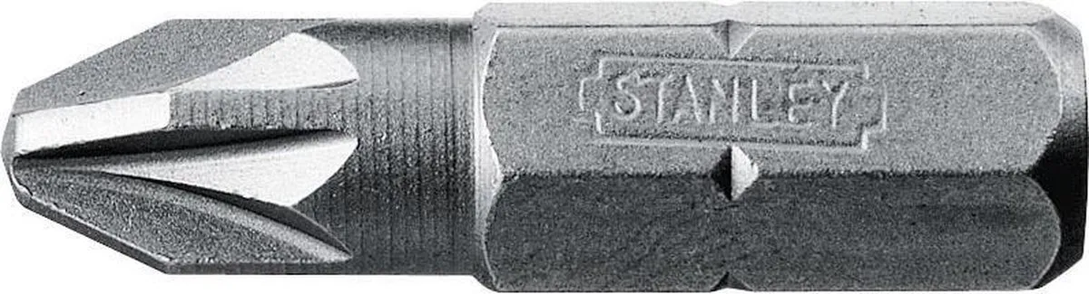 Stanley Pozidriv Nr2 Bits 1/4" - 25 Stuks