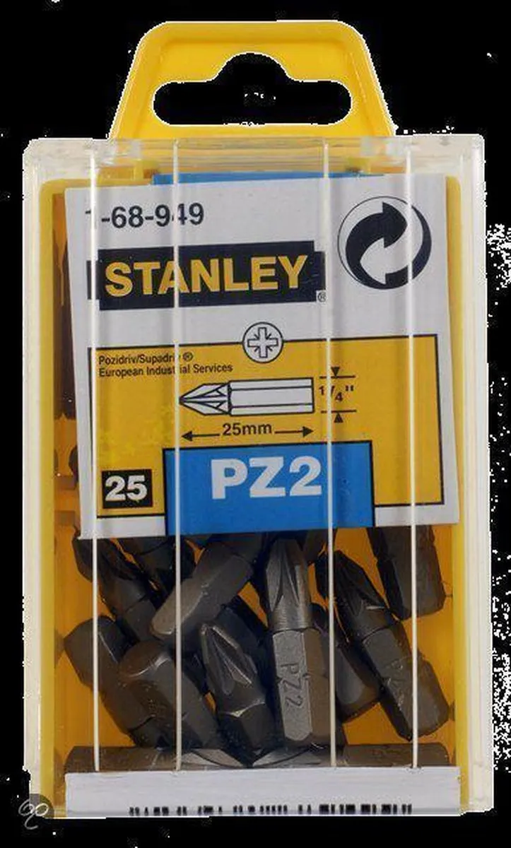 Stanley Pozidriv Nr2 Bits 1/4"