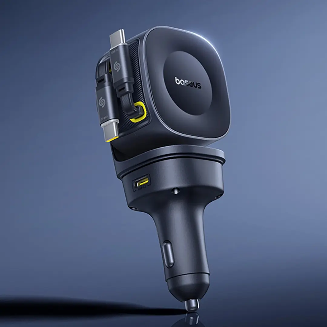 Baseus Prime Trip VR2 Autolader 60W - 4x USB-C - Zwart