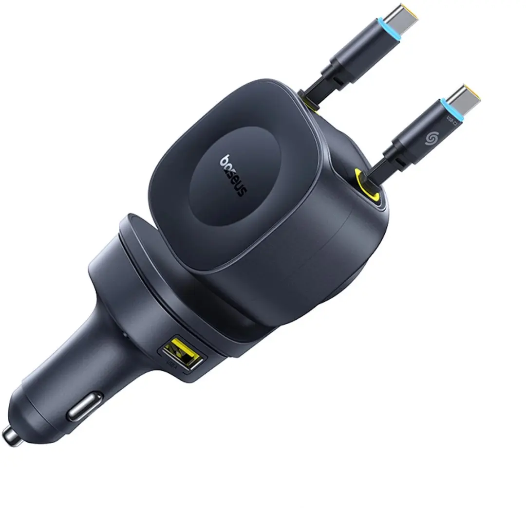 Baseus Prime Trip VR2 Autolader 60W - 4x USB-C - Zwart