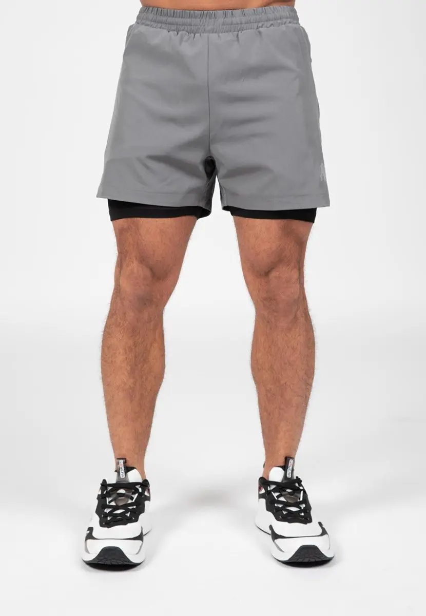 Gorilla Wear Cortez 2-in-1 Shorts M - Antraciet