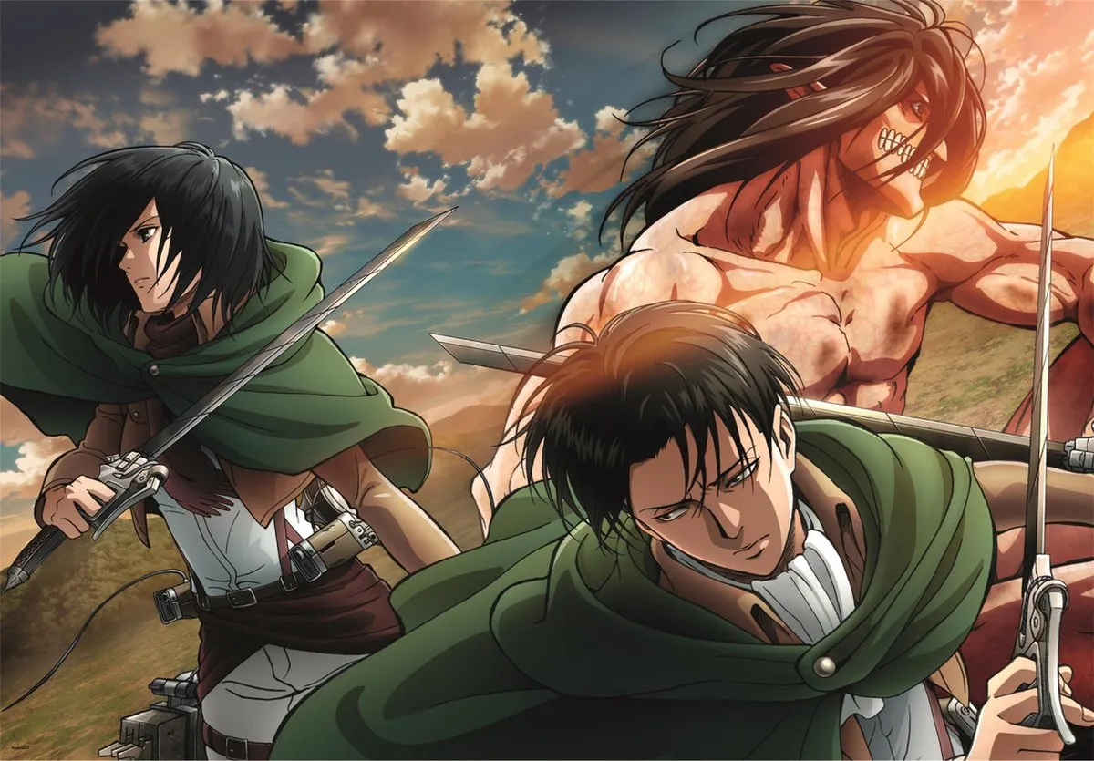 Clementoni Attack on Titan Anime Puzzel 500 Stuks - Multikleur