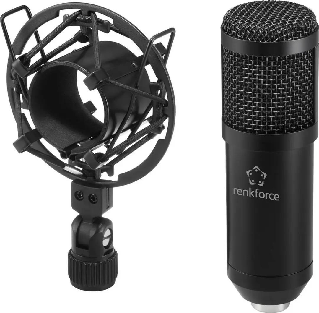 Renkforce RF-4746678 USB Microfoon - Inclusief accessoires