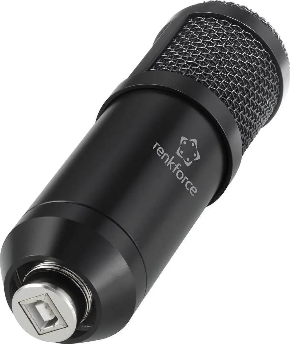 Renkforce RF-4746678 USB Microfoon - Inclusief accessoires