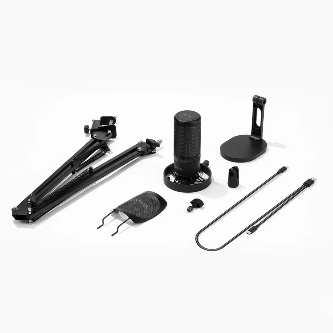 Boya K3 Podcastmicrofoon - Zwart/Blauw