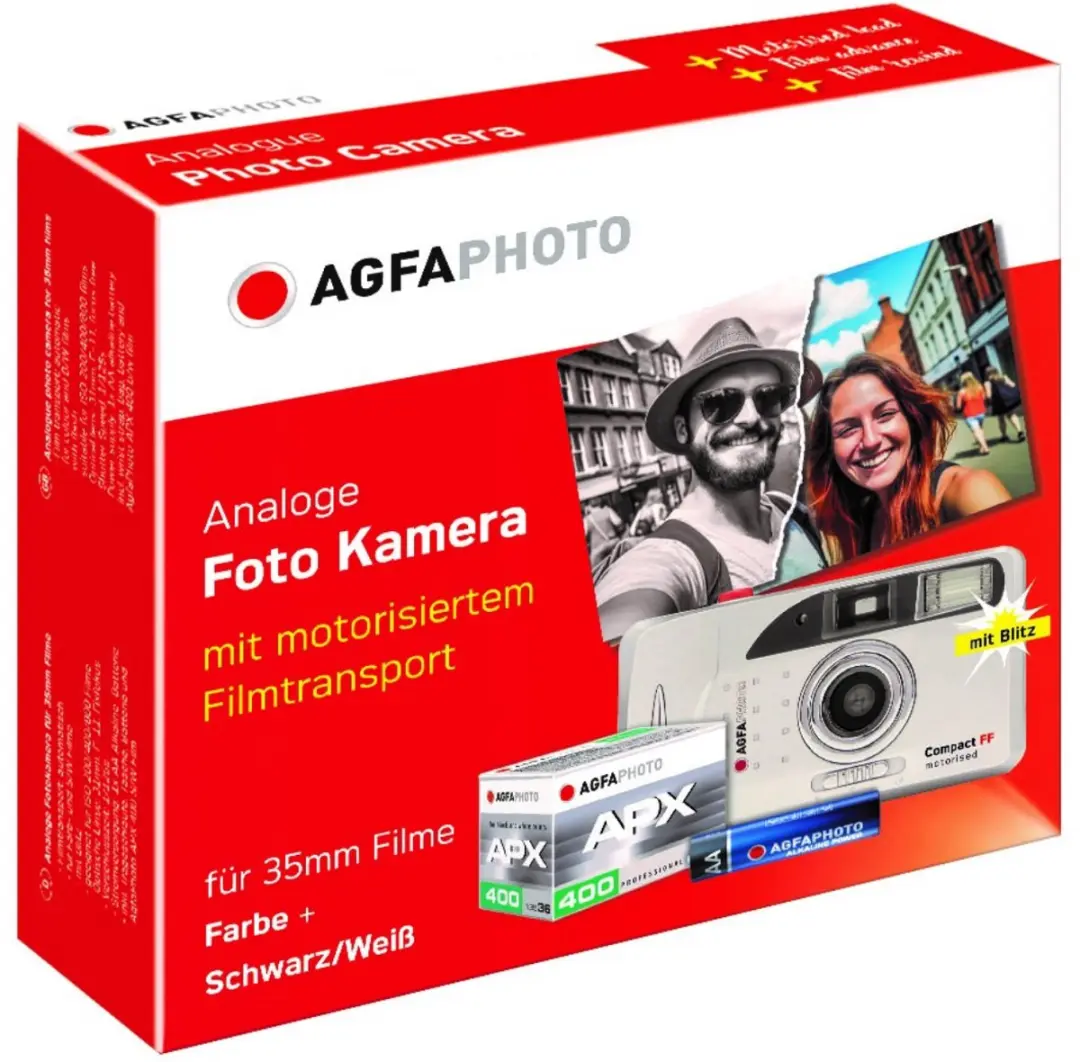 AgfaPhoto Set Analog 603020 Herbruikbare Camera - 36 Opnames - Zilver