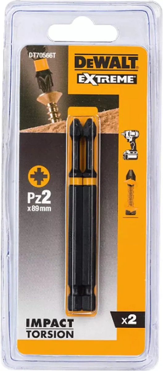 DeWalt DT70566T-QZ PZ2 Schroefbits 85mm - 2 Stuks