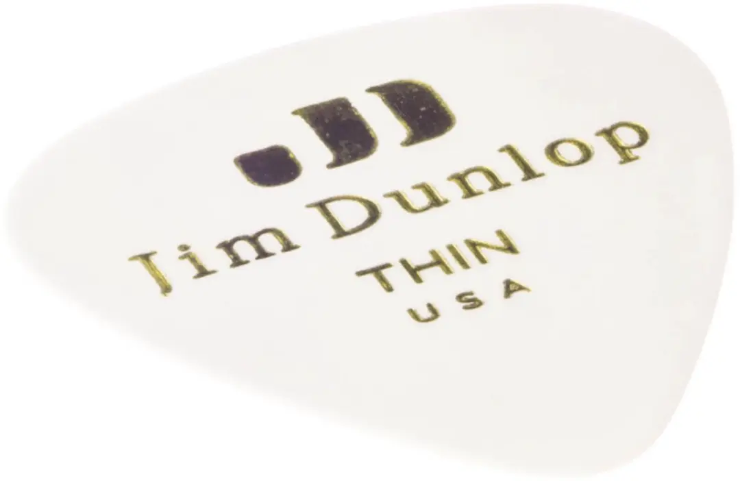 Dunlop Celluloid Plectrums - Wit - 12 Stuks