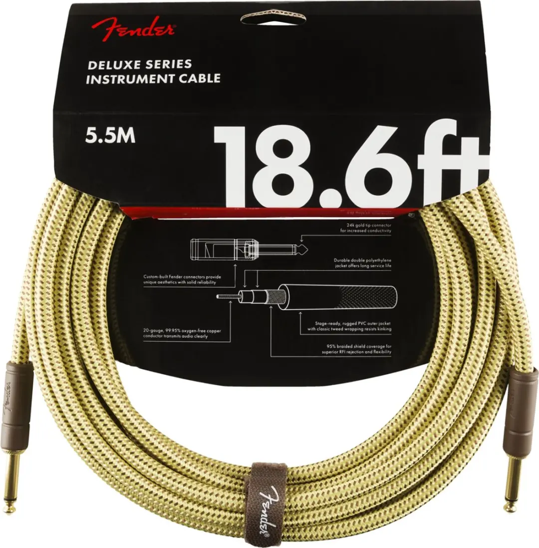 Fender Deluxe Gitaarkabel 5,5m