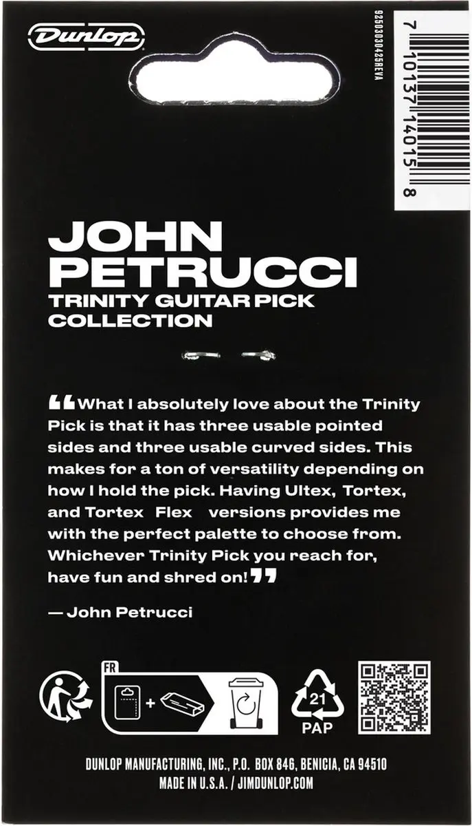 Dunlop John Petrucci Trinity Plectrum - 6 Stuks