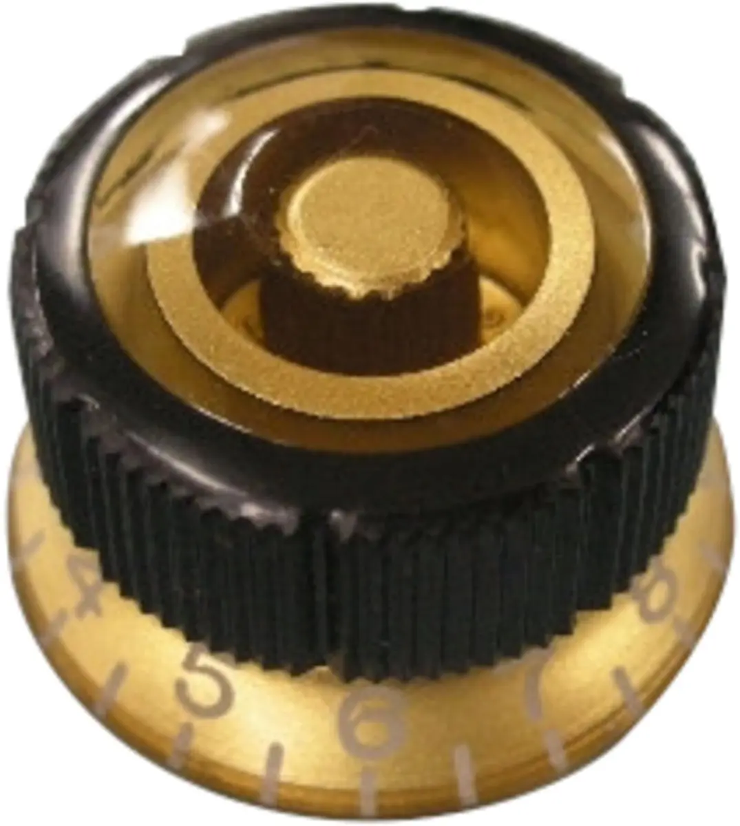 Ibanez Potiknopf Sure Grip III Gold Gitaaronderdeel