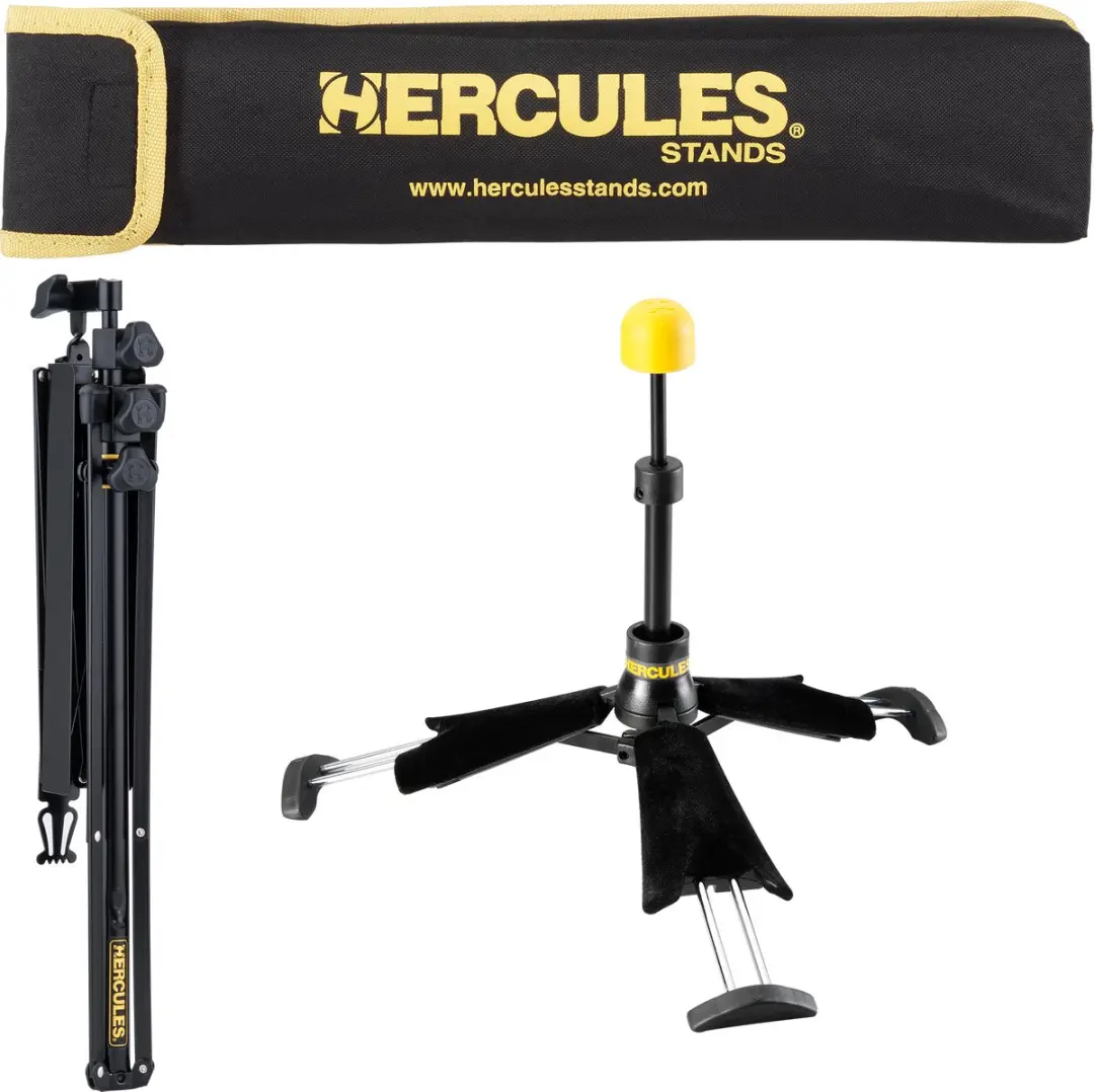 Hercules TravLite Klarinetstandaard Geel/Zwart