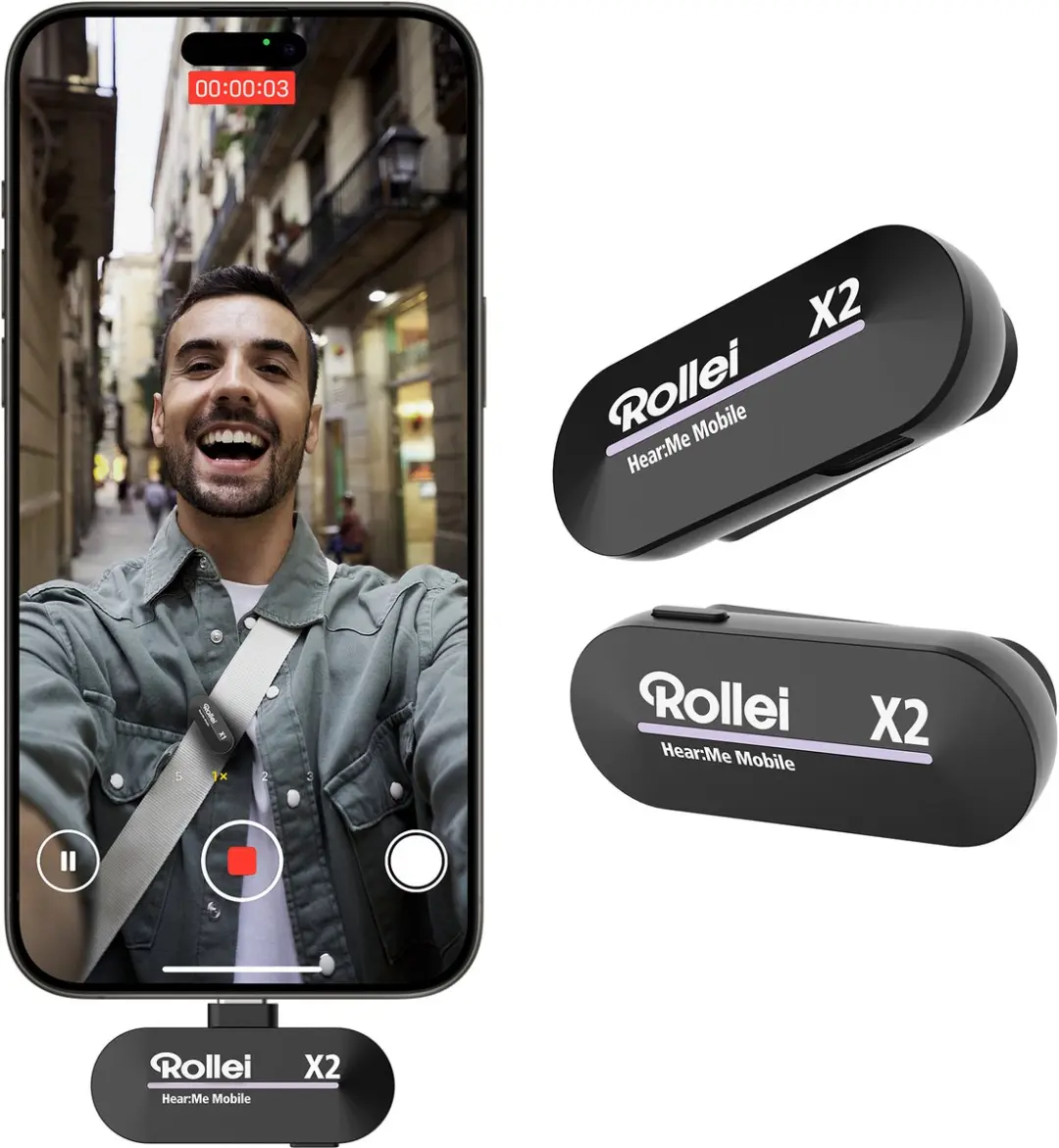 Rollei Hear Me Wireless Mobile X2 28713 Microfoon