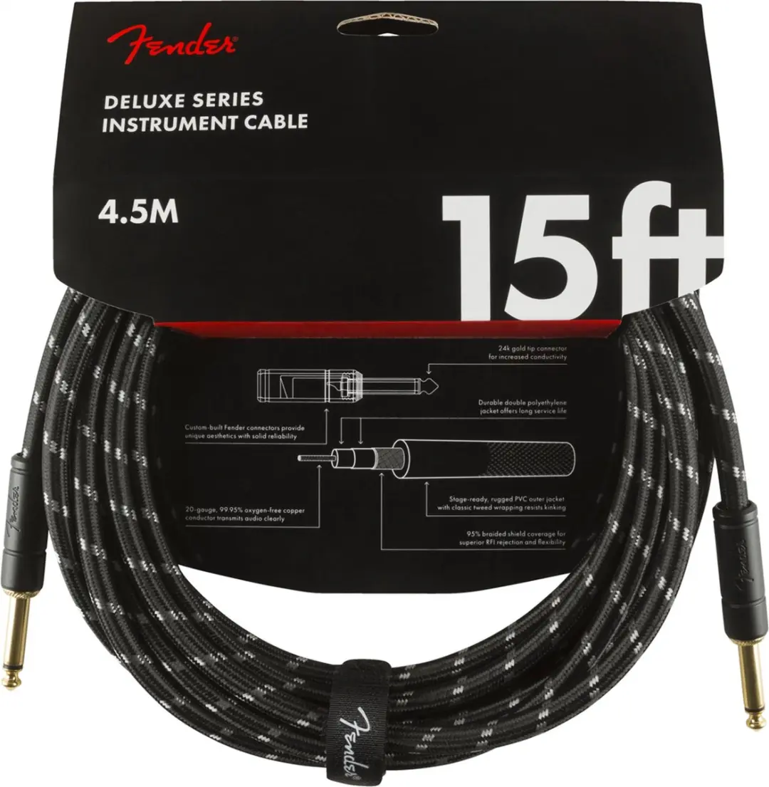 Fender Deluxe Series Instrumentenkabel 4.5m