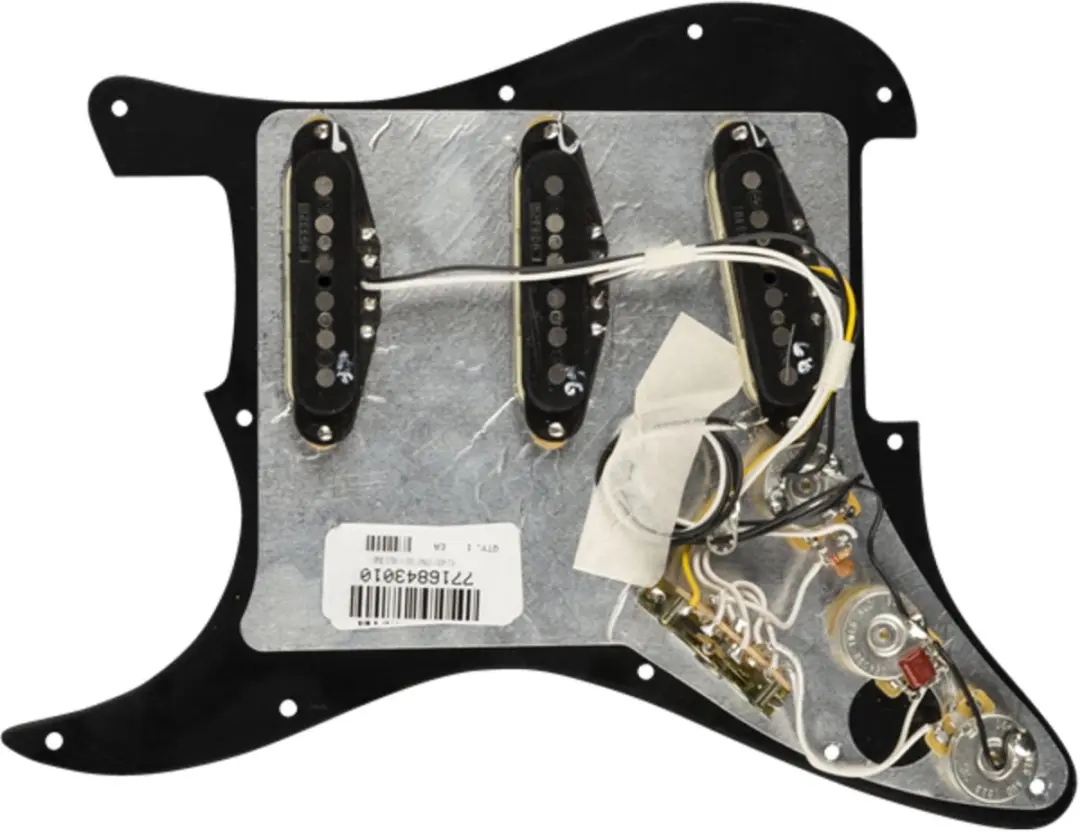 Fender Strat Pickguard Vintage Noiseless SSS - Zwart