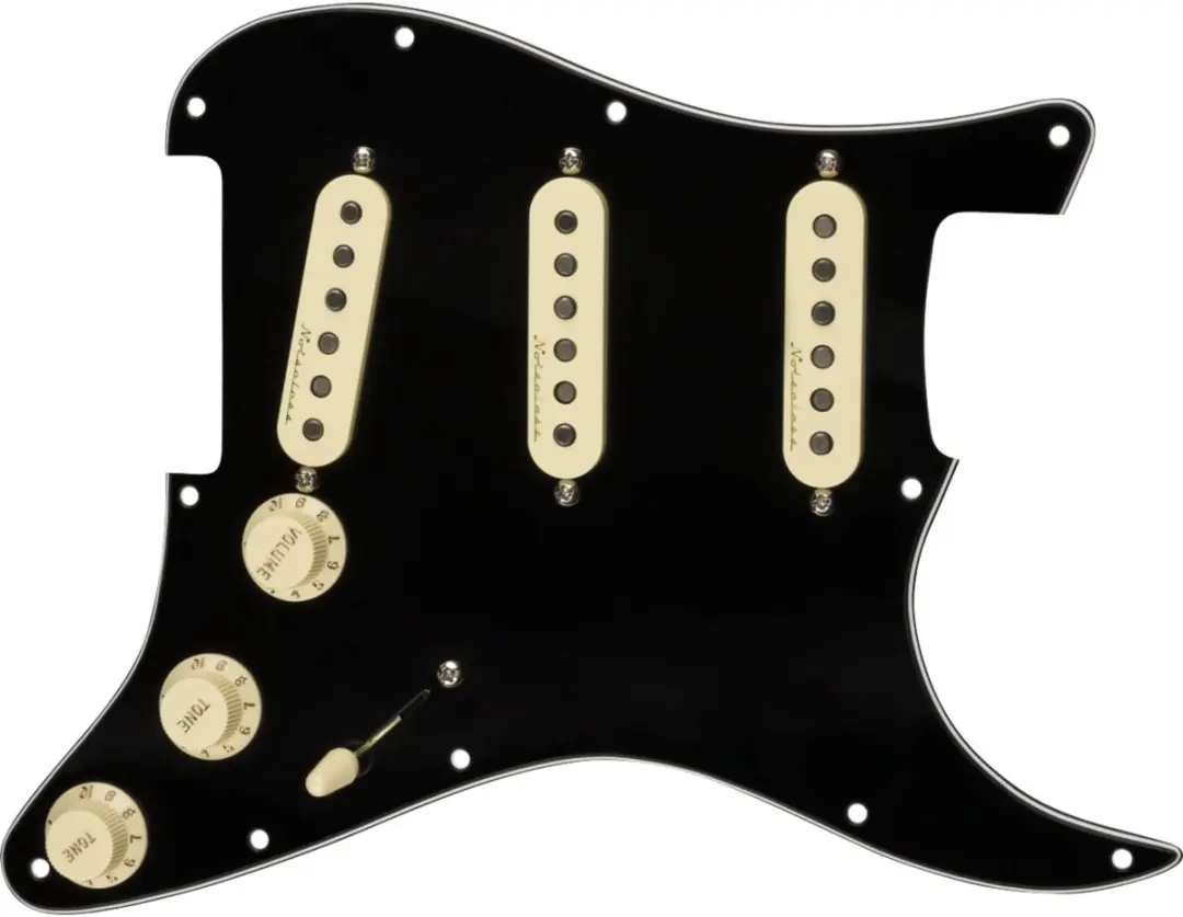 Fender Strat Pickguard Vintage Noiseless SSS - Zwart