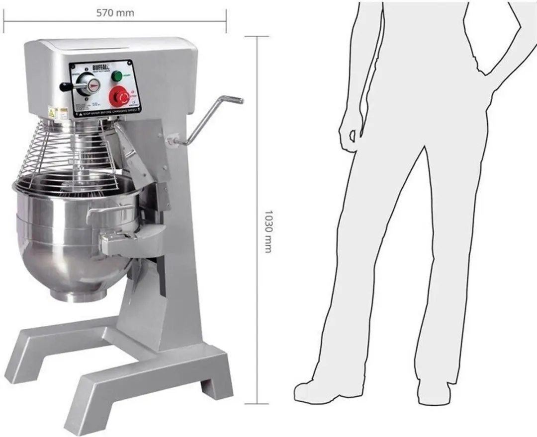 Buffalo Planetaire Mixer 29L - 1500W - Geel