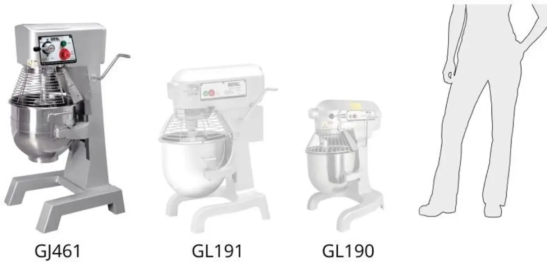 Buffalo Planetaire Mixer 29L - 1500W - Geel