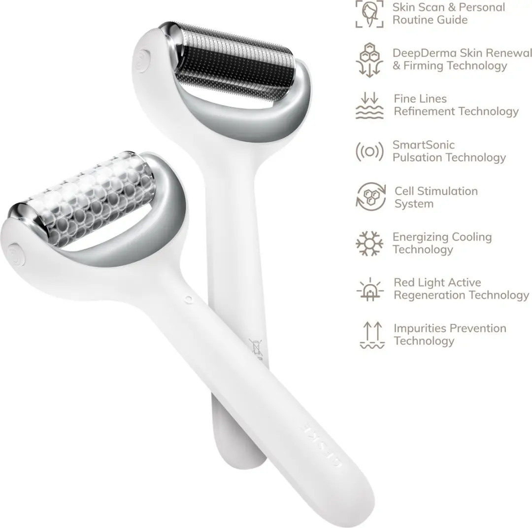 GESKE SmartAppGuided MicroNeedle Roller 8-in-1 - GK000043WH01 - Wit