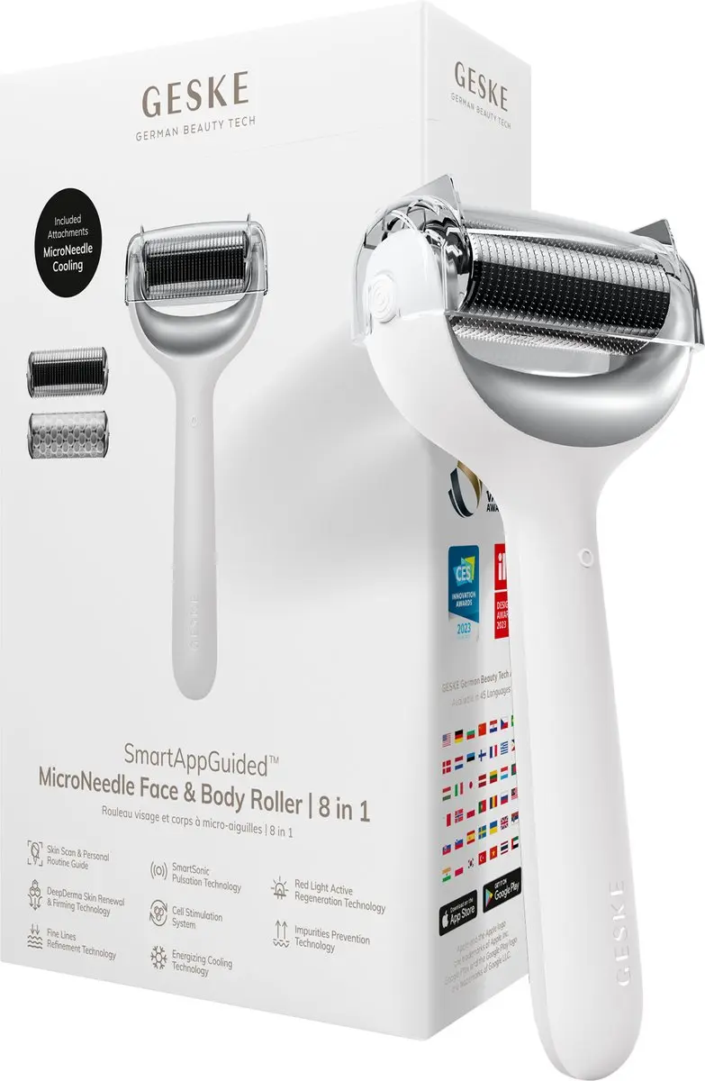 GESKE SmartAppGuided MicroNeedle Roller 8-in-1