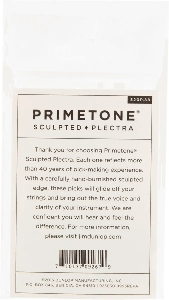Dunlop Primetone Jazz III XL 0,88mm Plectrumset - 3 Stuks