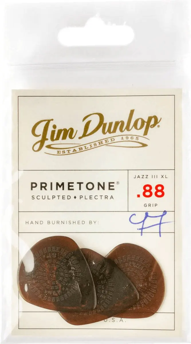 Dunlop Primetone Jazz III XL 0,88mm Plectrumset