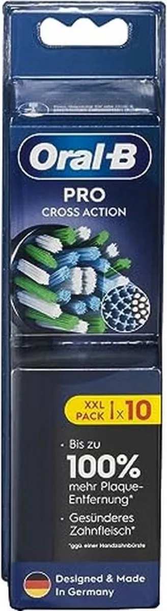 Oral-B Pro Cross Action Opzetborstels - 10 Stuks - Zwart