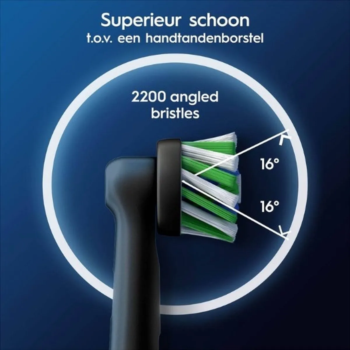 Oral-B Pro Cross Action Opzetborstels - 10 Stuks - Zwart